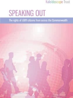 SPEAKING OUT The rights of LGBTI citizens from across the Commonwealth - OutRight Action International