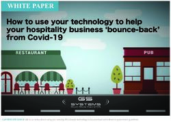 How to use your technology to help your hospitality business 'bounce-back' from Covid-19 - WHITE PAPER - GS Systems