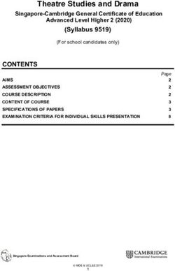 Theatre Studies and Drama - SEAB