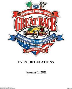 EVENT REGULATIONS January 1, 2021 - The Great Race