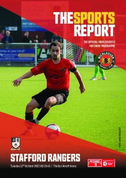 STAFFORD RANGERS - Mickleover Football Club