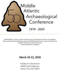 March 19-22, 2020 Holiday Inn Oceanfront 6600 Coastal Highway Ocean City, MD 21842 - Middle Atlantic Archaeological Conference