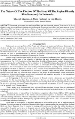 The Nature Of The Election Of The Head Of The Region Directly Simultaneously In Indonesia - IJHSSI