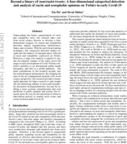 Beyond a binary of (non)racist tweets: A four-dimensional categorical detection and analysis of racist and xenophobic opinions on Twitter in early ...