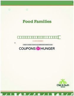 Food Families COLLECTIVE KITCHEN(S) - MODULE 6