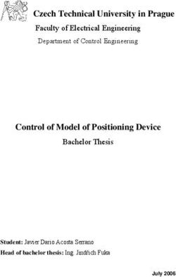 Czech Technical University in Prague - Faculty of Electrical Engineering Department of Control Engineering