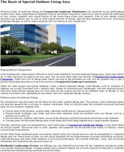 The Basis of Special Outdoor Living Area