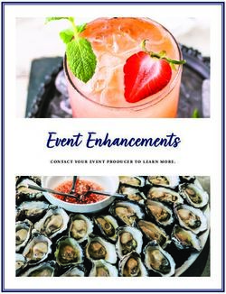 Event Enhancements CONTACT YOUR EVENT PRODUCER TO LEARN MORE - The Red Lion Inn