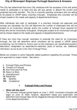 City of Shreveport Employee Furlough Questions & Answers