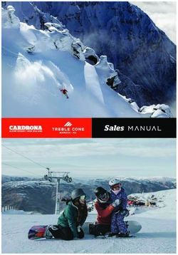 Sales MANUAL - Cardrona Alpine Resort