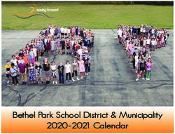 Bethel Park School District & Municipality 2020 -2021 Calendar - Bethel Park School ...