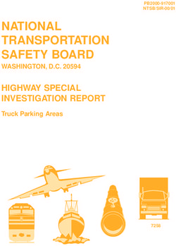 NATIONAL TRANSPORTATION SAFETY BOARD - WASHINGTON, D.C. 20594 HIGHWAY SPECIAL INVESTIGATION REPORT