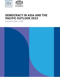 DEMOCRACY IN ASIA AND THE PACIFIC OUTLOOK 2023 - Discussion Paper 1/2023