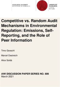 Competitive vs. Random Audit Mechanisms in Environmental Regulation: Emissions, Self-Reporting, and the Role of Peer Information - Timo Goeschl