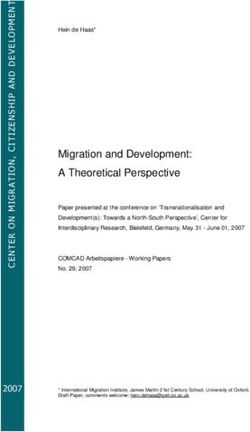 Migration and Development: A Theoretical Perspective - Uni ...