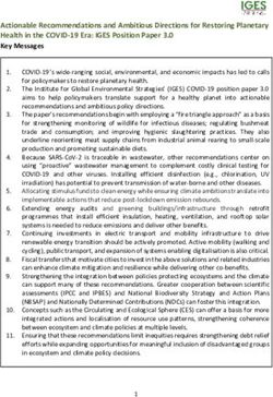 Actionable Recommendations and Ambitious Directions for Restoring Planetary Health in the COVID-19 Era: IGES Position Paper 3.0 Key Messages