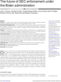 The future of SEC enforcement under the Biden administration