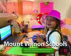 Mount Vernon Schools 2021-2022 School Calendar & Parent Guide Calendario de Escuela y Gu&iacute;a para Padres