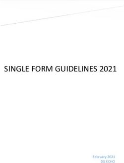 SINGLE FORM GUIDELINES 2021 - February 2021 DG ECHO - ECHO Partners' website