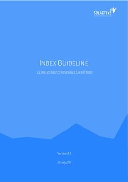 INDEX GUIDELINE - Version 1.1 - ICLIMA DISTRIBUTED RENEWABLE ENERGY INDEX - 06 July 2021 - Solactive