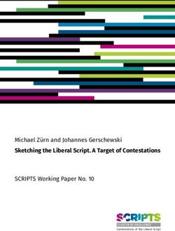 Sketching the Liberal Script. A Target of Contestations - Michael Zürn and Johannes Gerschewski SCRIPTS Working Paper No. 10 - Contestation of the ...