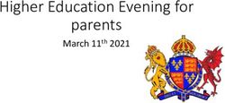 Higher Education Evening for parents - March 11th 2021 - King Edward VI School