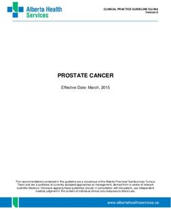 PROSTATE CANCER Effective Date: March, 2015