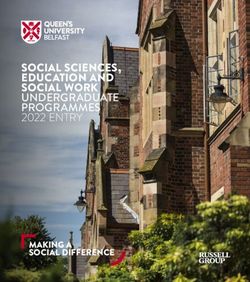 SOCIAL SCIENCES, EDUCATION AND SOCIAL WORK UNDERGRADUATE PROGRAMMES 2022 ENTRY - MAKING A SOCIAL DIFFERENCE