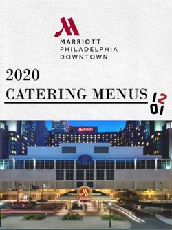 2020 CATERING MENUS - Marriott Hotels