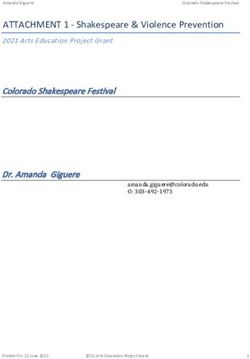 O: 303-492-1973 - ATTACHMENT 1 - Shakespeare & Violence Prevention - Shakespeare & Violence Prevention