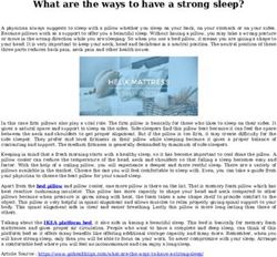 What are the ways to have a strong sleep?