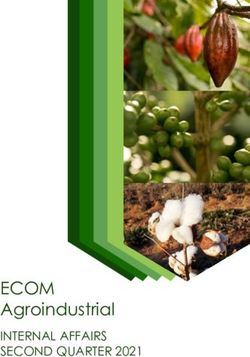 ECOM Agroindustrial INTERNAL AFFAIRS SECOND QUARTER 2021