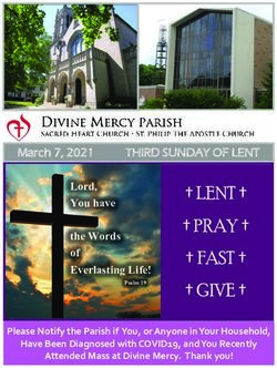 LENT PRAY FAST GIVE - Divine Mercy Parish