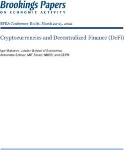 CRYPTOCURRENCIES AND DECENTRALIZED FINANCE (DEFI) - IGOR MAKAROV, LONDON SCHOOL OF ECONOMICS ANTOINETTE SCHOAR, MIT SLOAN; NBER; AND CEPR - BROOKINGS