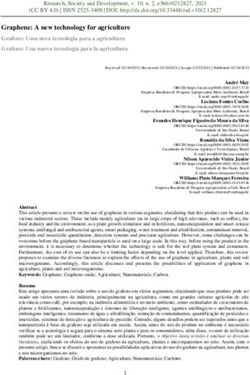 Graphene: A new technology for agriculture - Research, Society and Development
