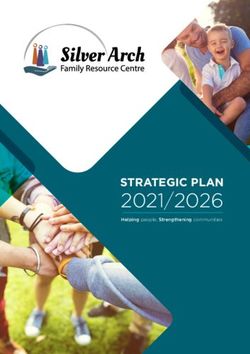 2021/2026 STRATEGIC PLAN - Helping people; Strengthening communities - Silver Arch Family Resource Centre