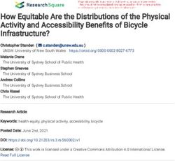 How Equitable Are the Distributions of the Physical Activity and Accessibility Benets of Bicycle Infrastructure?
