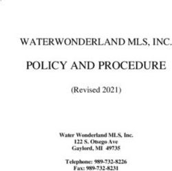 POLICY AND PROCEDURE WATERWONDERLAND MLS, INC - (Revised 2021) - Water ...