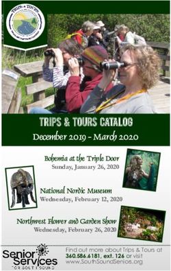 December 2019 - March 2020 - TRIPS & TOURS Catalog