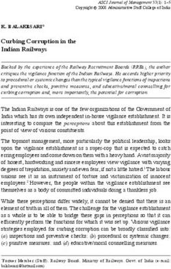 Curbing Corruption in the Indian Railways