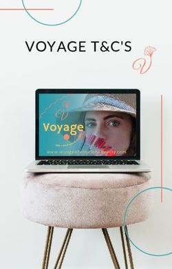 VOYAGE T&C'S www.voyageinternationalbeauty.com - Voyage International beauty
