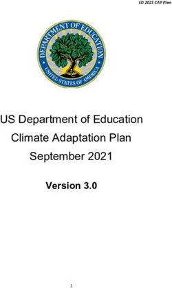 US Department of Education Climate Adaptation Plan September 2021 - Version 3.0 - ED 2021 CAP Plan