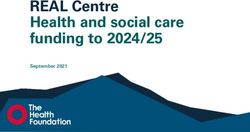 REAL Centre Health and social care funding to 2024/25 - September 2021