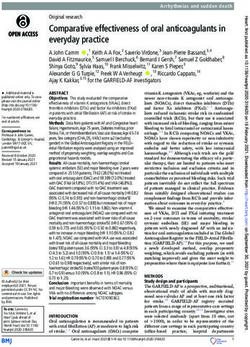 Comparative effectiveness of oral anticoagulants in everyday practice - BMJ