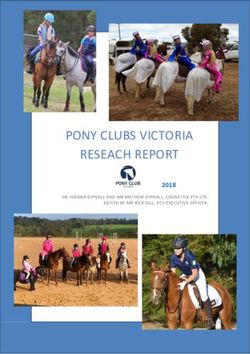 PONY CLUBS VICTORIA RESEACH REPORT 2018 - Pony Club Victoria