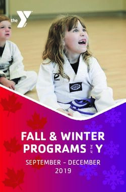 FALL & WINTER PROGRAMS Y - SEPTEMBER - DECEMBER 2019 - Grand Traverse Bay YMCA