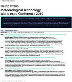Meteorological Technology World expo Conference 2019 - Meteorological Technology ...