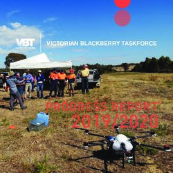 2019/2020 PROGRESS REPORT - VICTORIAN BLACKBERRY TASKFORCE