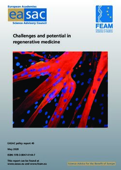Ea sac Challenges and potential in regenerative medicine - Leopoldina