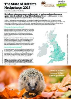 The State of Britain's Hedgehogs 2018 - The British Hedgehog ...